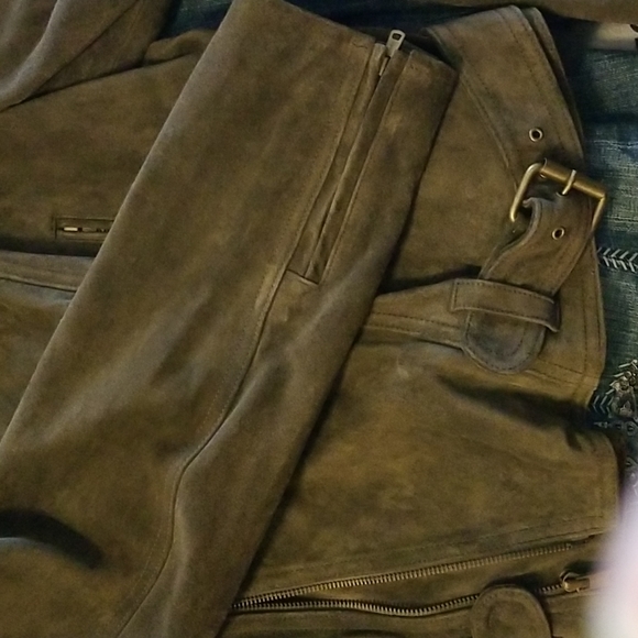 Ralph Lauren Brown Suede Zip Jacket - Picture 6 of 10